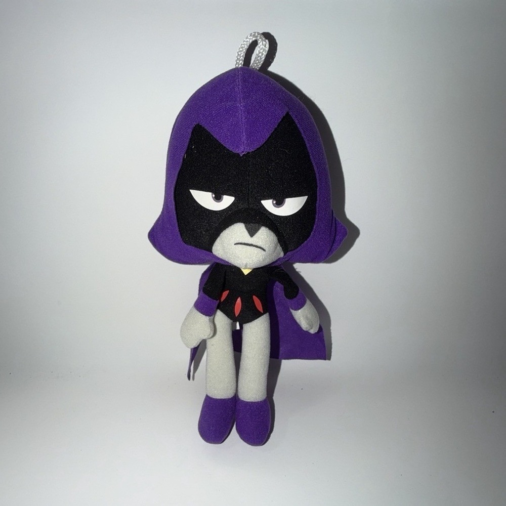 Teen Titans Go! Raven Plush Stuffed Animal Purple Hooded Cape 9 in